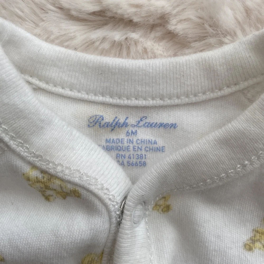 Ralph Lauren Bear Snap Pajama Sleeper